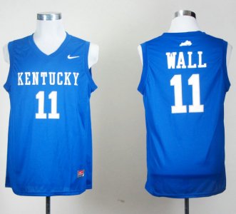 Maillot De Basket NCAA Nike Kentucky Wildcats John Wall 11 Royal Bleu College Basketball Bleu